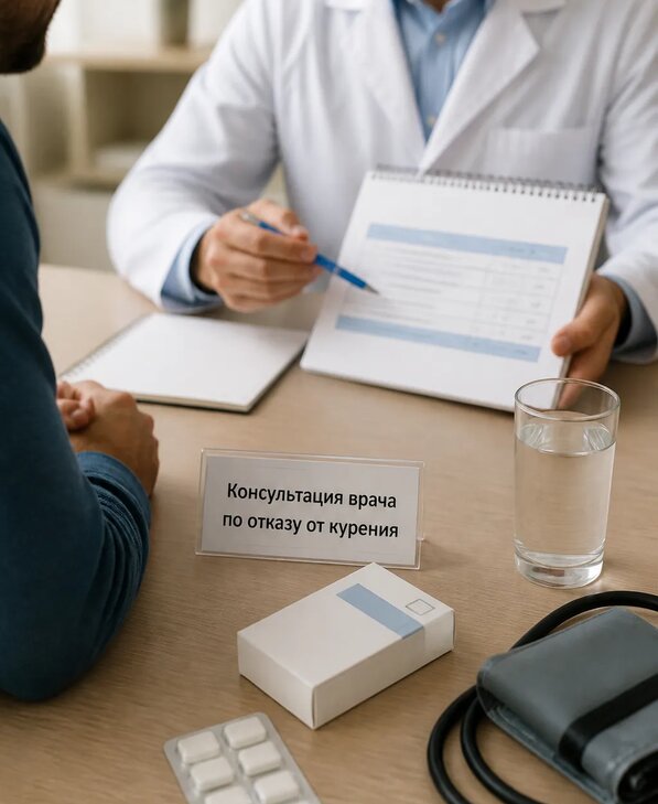 Консультация врача по отказу от курения для взрослых в Отрадном